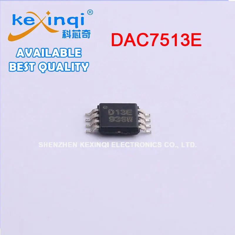 5PCS DAC7513 DAC7513E Imprint D13E MSOP-8 Digital-to-analog Converter Electronic Component Best High Quality