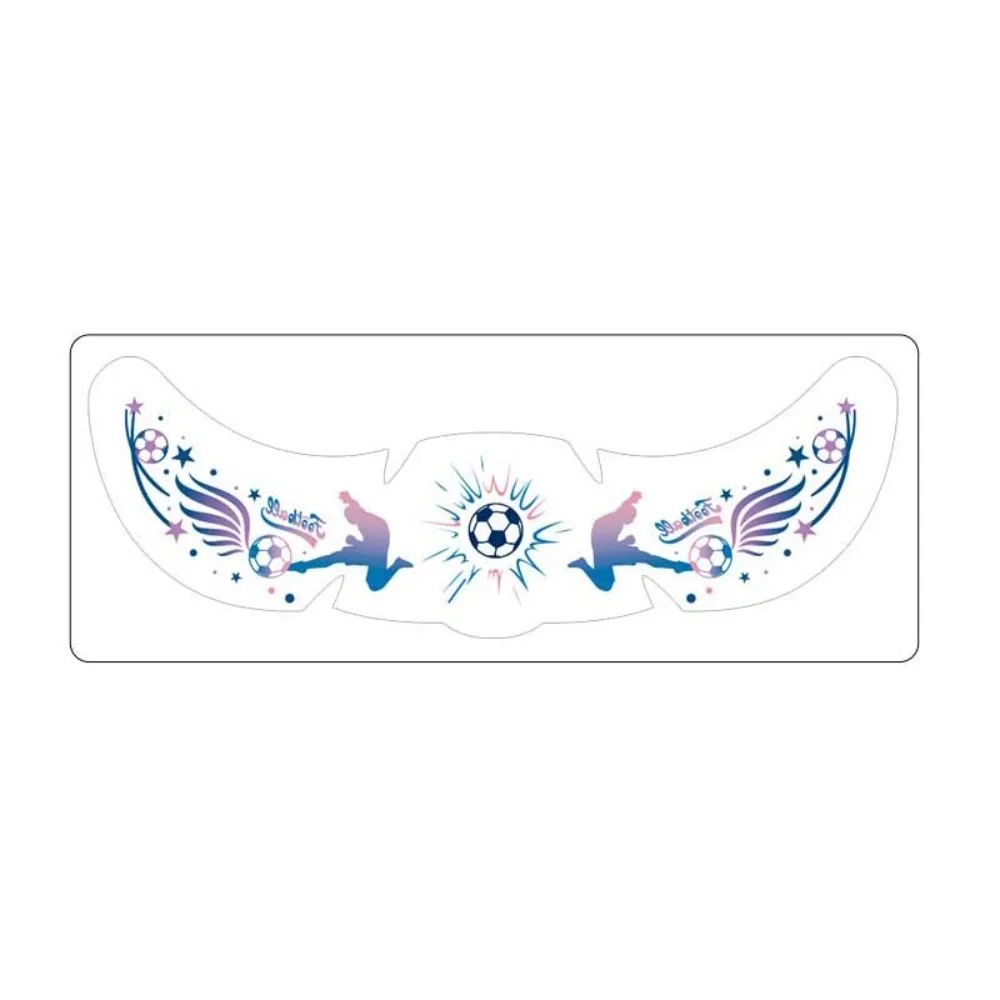 Sports Event Match Football Face Temporary Tattoo Freckle Makeup Featuring Fun Cartoon Ball Soccer Freckle Tattoo Long Lasting