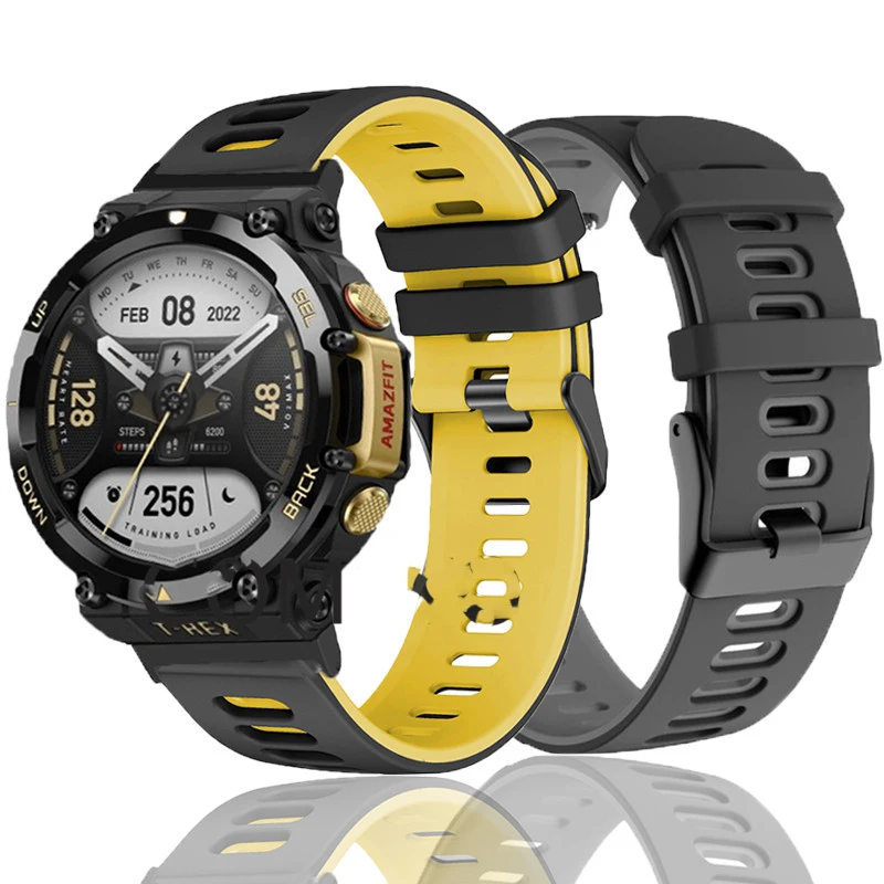 Soft Silicone Strap For Huami Amazfit T-Rex Smart Watch Band Sports Bracelet For Xiaomi Amazfit T-Rex T Rex 2 Correa Wristband