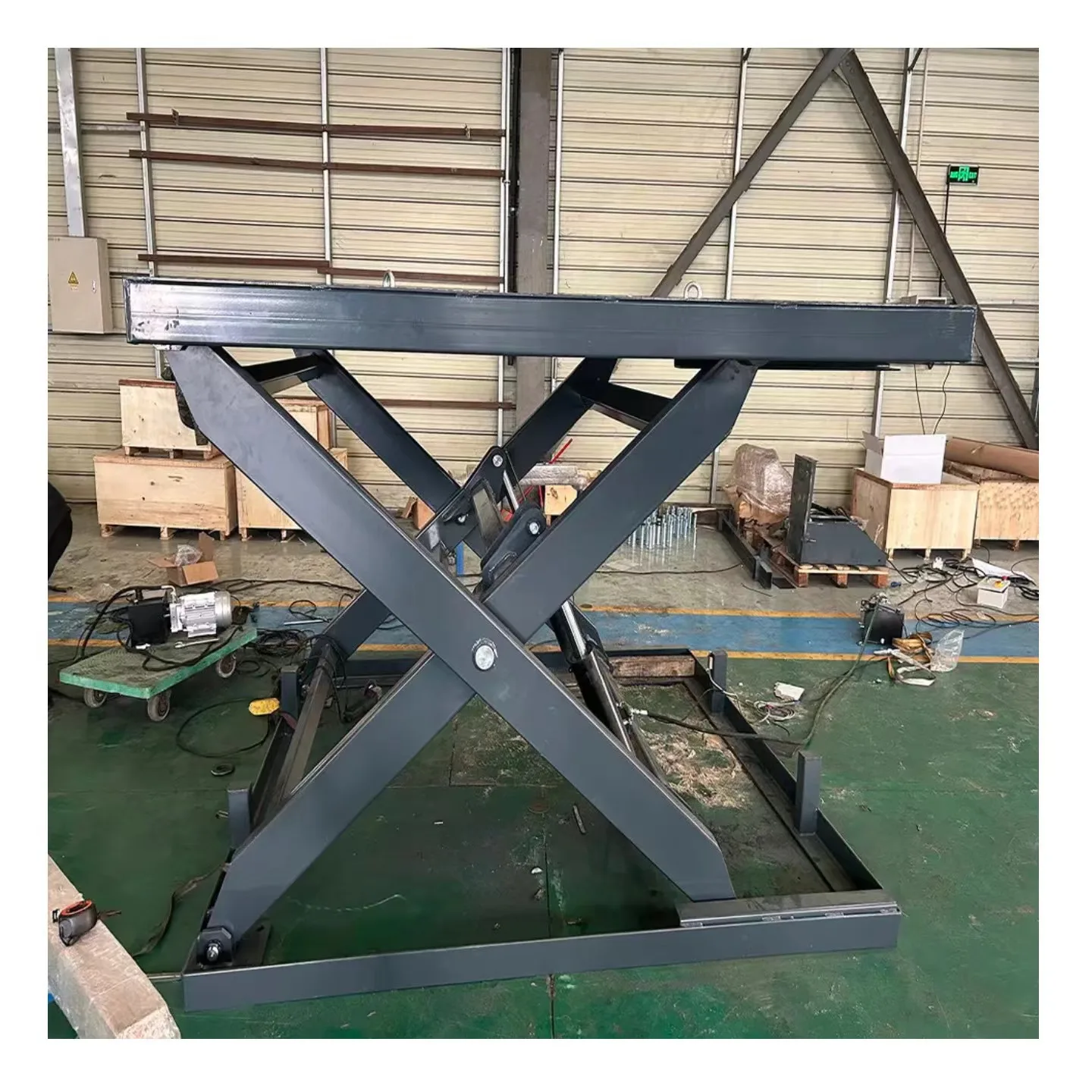 The New Fixed Hydraulic Scissor Car Lift Heavy   Goods Lift Platform Hydraulic Stationary Scissors Lift Scissors Dock Leveler