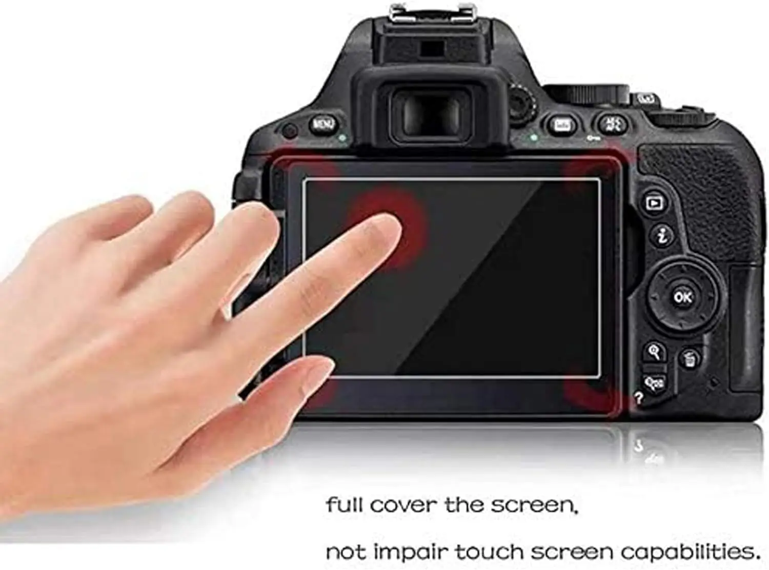 Защитная пленка из закаленного стекла для Canon EOS R100 R50 R10 R8 R7 R6 R RP 250D 2000D 90D 80D 850D M50 6D Mark II T8i T7 SL3