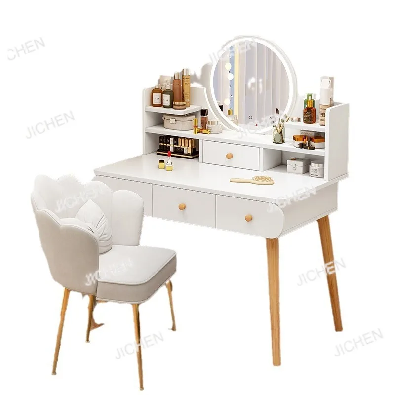 طاولة مكياج لصالونات الأظافر بسيطة وحديثة لغرفة النوم، طاولة مكياج صغيرة E**** طاولة منزلية بسيطة للإيجار