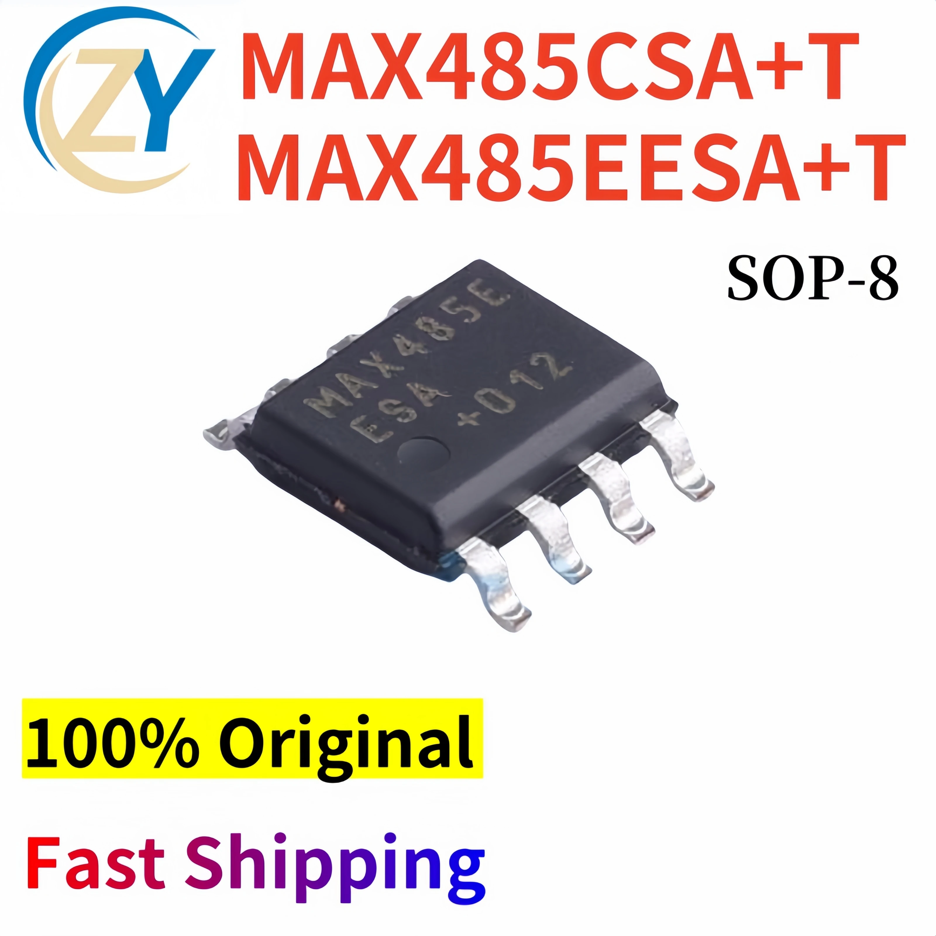 (2pcs) MAX485 MAX485EESA Interface ICs MAX485EESA+T SOIC-8 2.5Mb/s 100% Original & In Stock