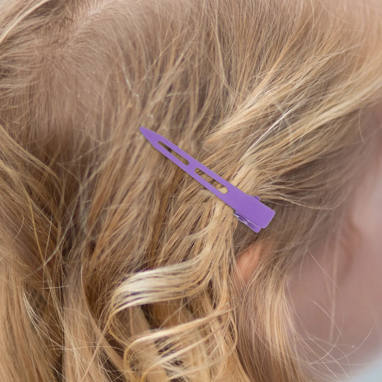 18pcs No Crease Hair Clips Durable Metal Bobby Pins for Styling Women Pink Blue Purple Gradient Hair Partition Folder view 6