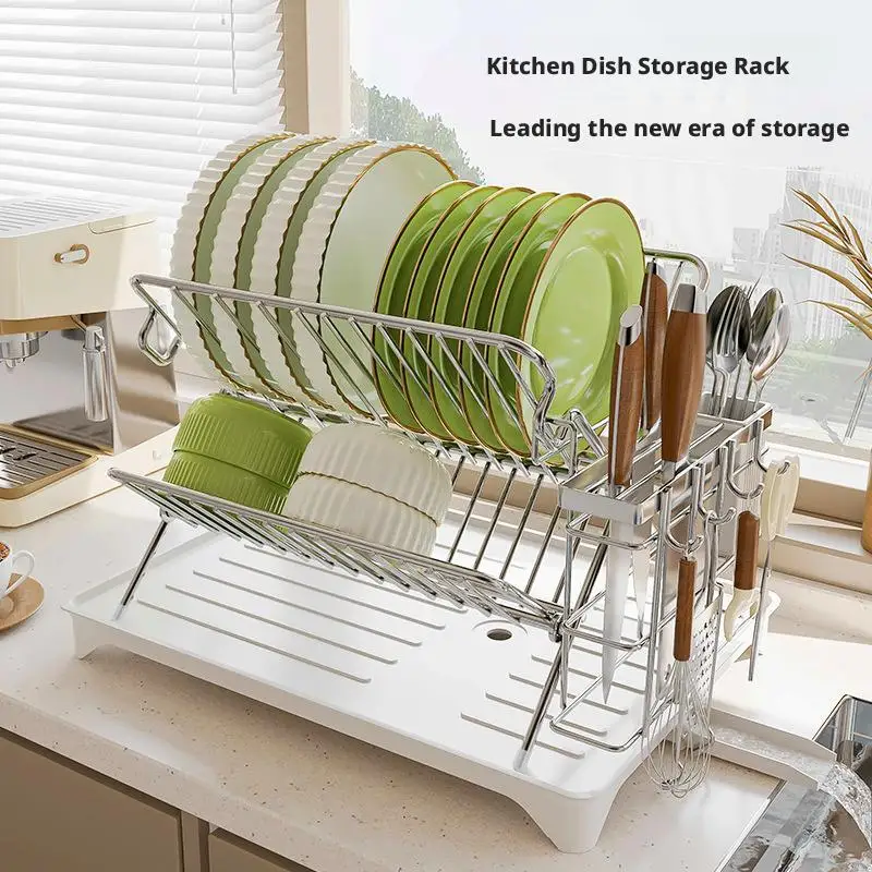 

X-type Folding Bowl Rack Stainless Steel Cutlery Storage Holder Household Kitchen Countertop Organizer Dish Drain Rack Shelf