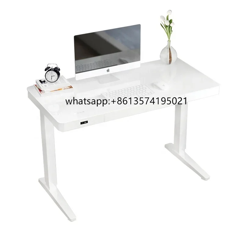 

T2022 Best Ergonomic Wireless Charging USB Type C Computer Desk Hot Selling Modern Electric Adjustable Height For Office Use