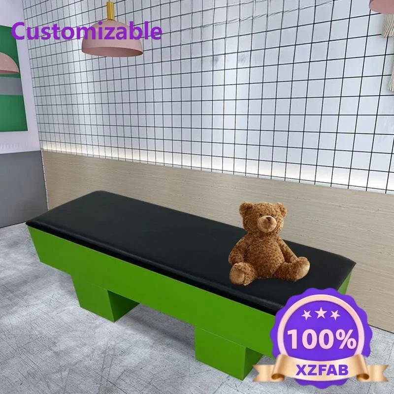 Factory Direct 2026 Backless card seat Solid wood teahouse against the wall Small apartment milk tea shop coffee shop Commercial
