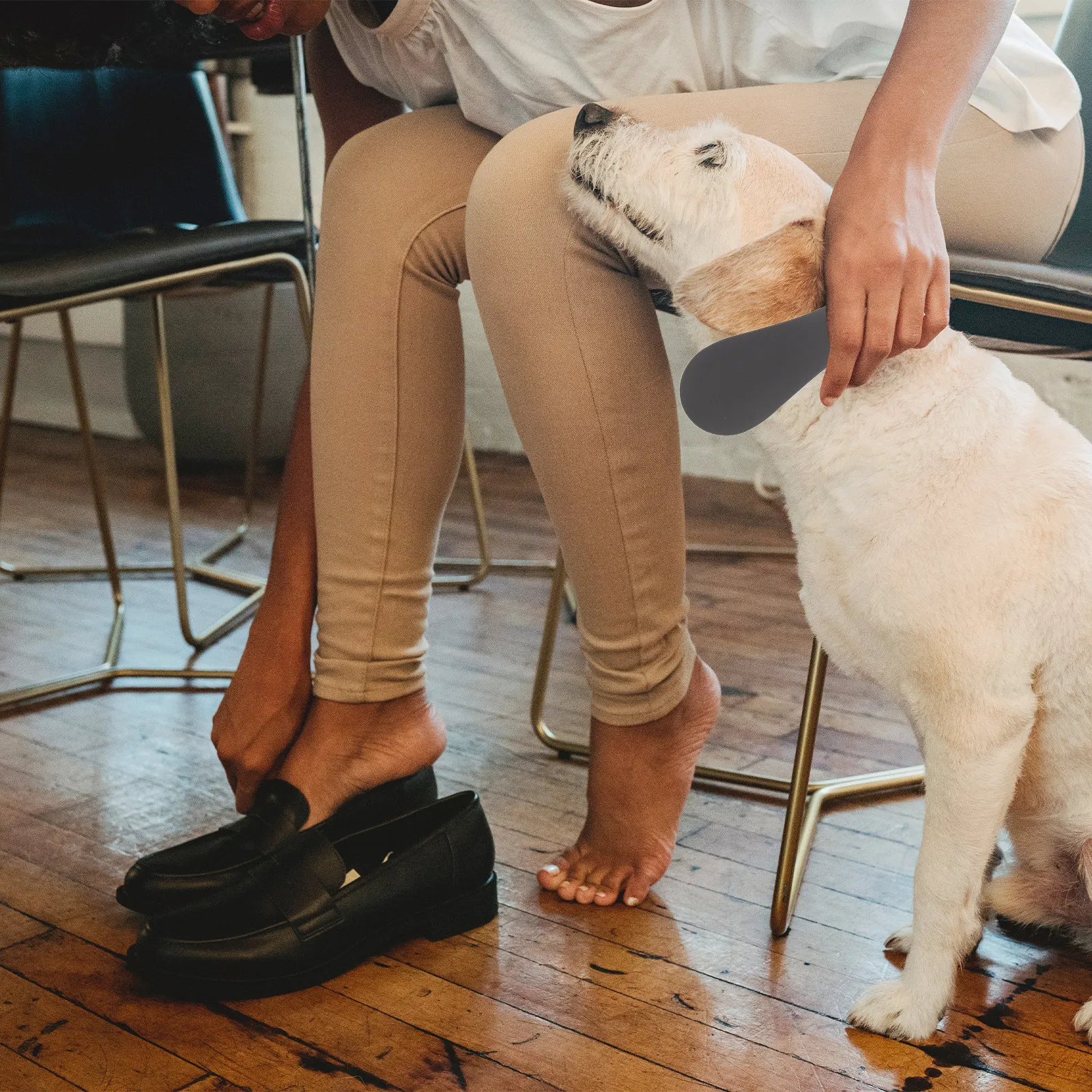 

Набор из 6 металлических рожков для обуви с длинной ручкой, портативный помощник для надевания обуви, удобный инструмент для мужчин и женщин