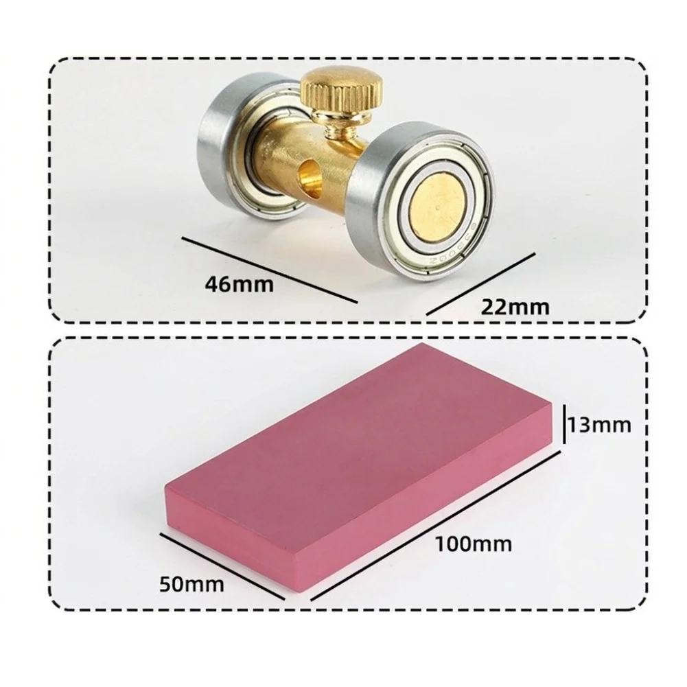 Screwdriver Tip Sharpening Kit with Brass Grinding Fixture and Red Oil Stone for Precision For Watch Maintenance