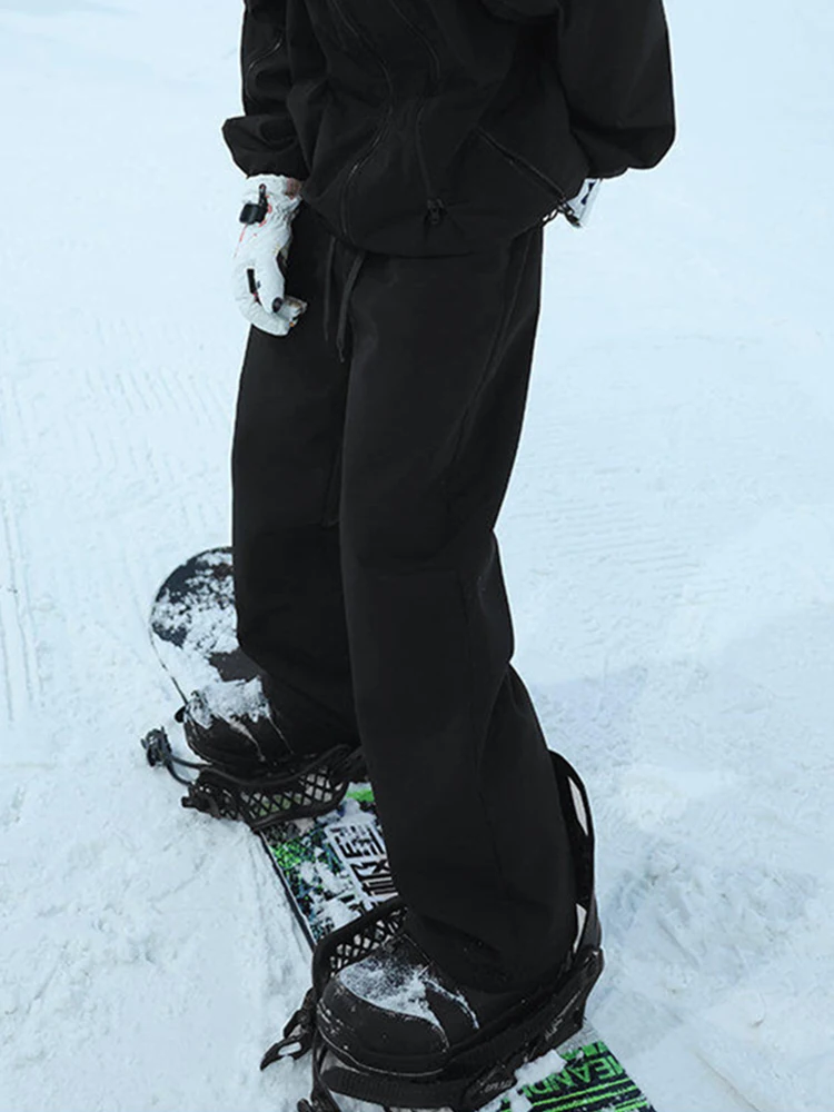 

Men's Snowboard Pants Fce Lined Thiened Windproof Waterproof Hard ell Jaet Casual Workwear Trousers Winter Outdoor