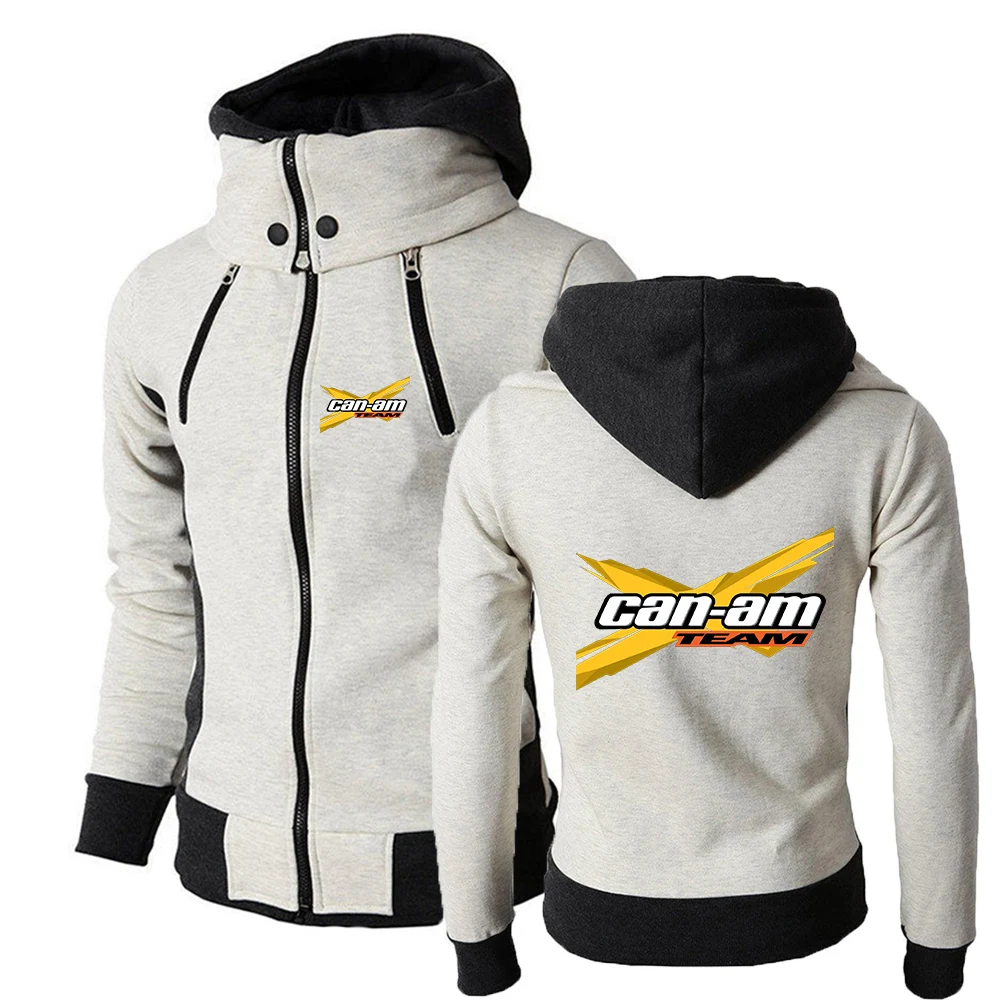 2024  CAN-AM BRP New Printing Men Spring and Autumn Zipper Hoodie High-Quality Leisure Causal Comfortable Sports Tops