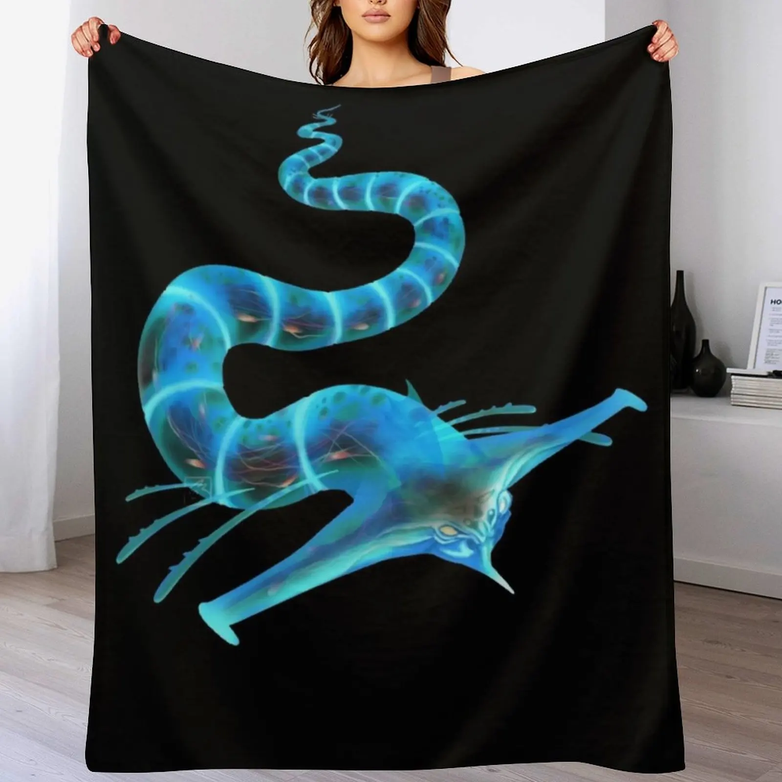 

Subnautica - Ghost Leviathan Throw Blanket heavy to sleep Bed covers Luxury Designer Decoratives Blankets