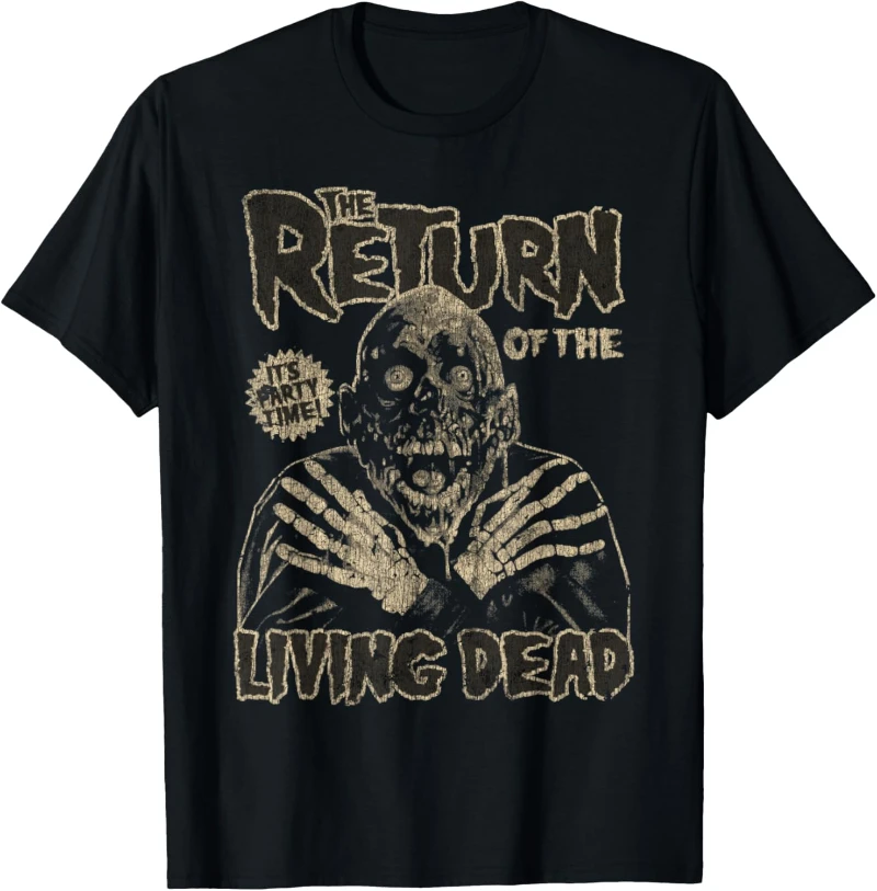 Vintage Return of The Living Dead Move Horror Fans T-Shirt Breathable Tee Streetwear Oversized Loose
