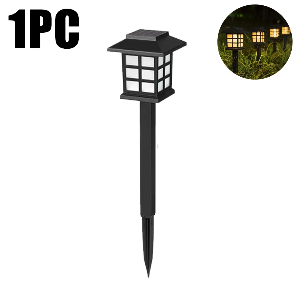 ZHIYU Solar LED Pathway Light Black 7