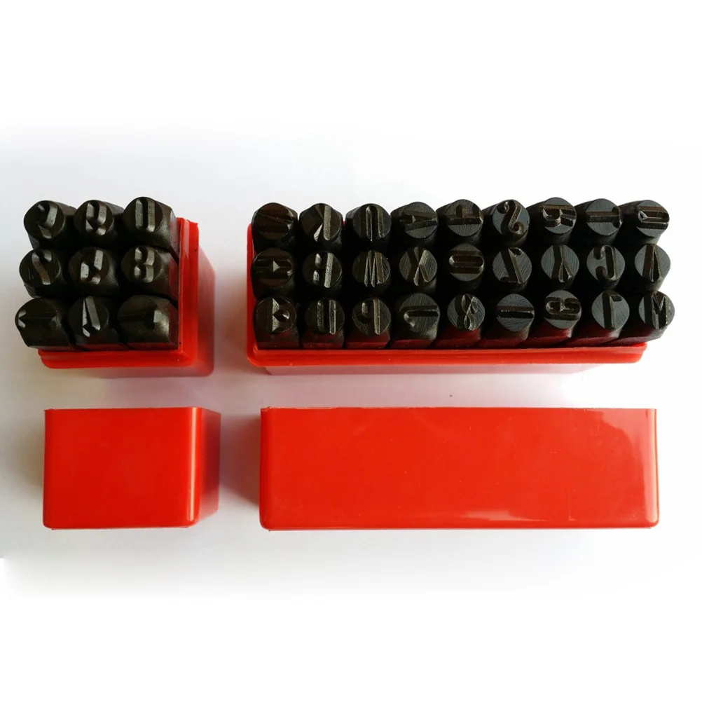 

36 pcs 3Mm Letters Numbers Punch Set Carbon Steel Stamp Tool For Logo Marking Craft Diy Personal Id Stamping Jewelry