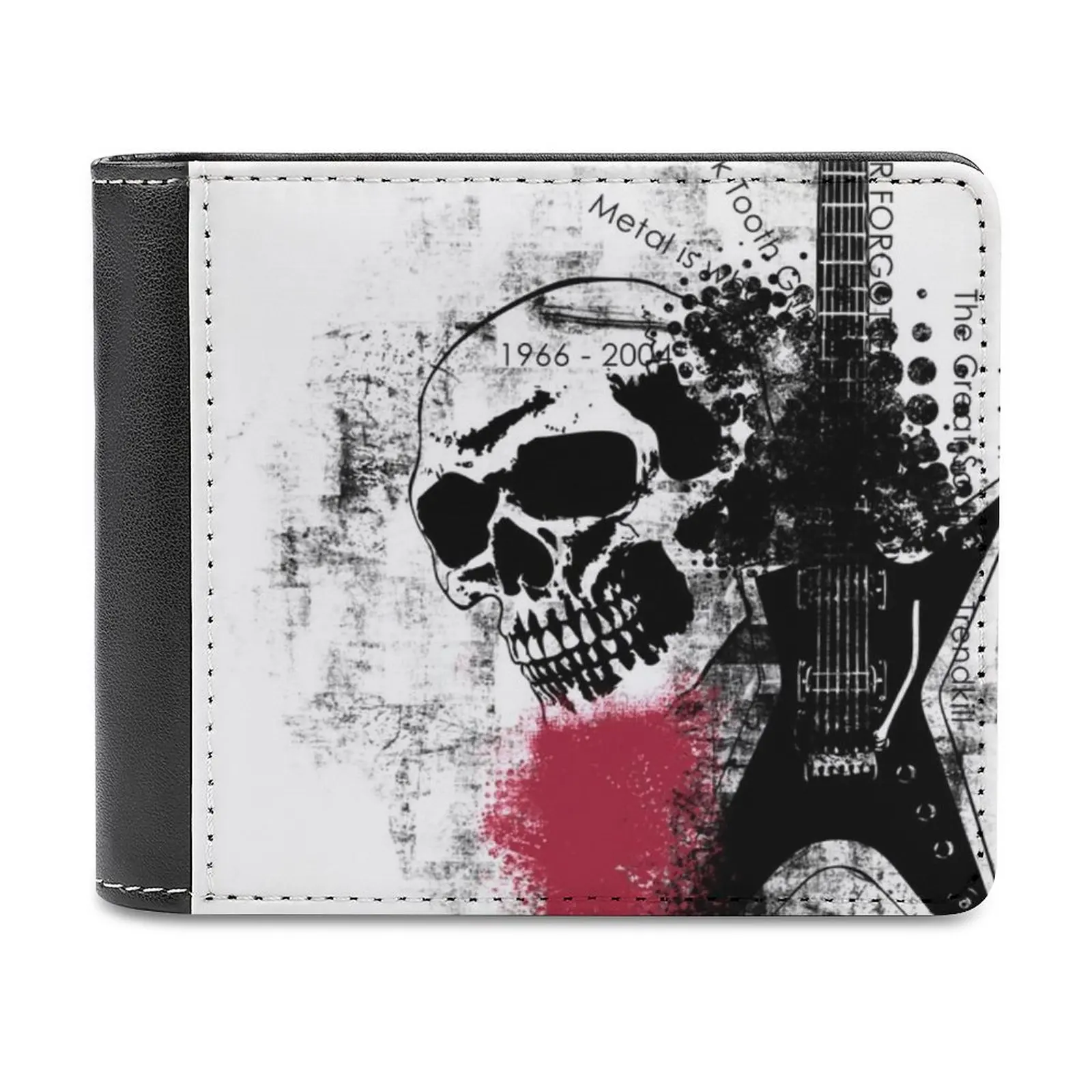 

Trash Polka Dimebag Darrell New Men Wallets Pu Leather Men Purse High Quality Male Wallet Guitar Heavy Metal Thrash Groove