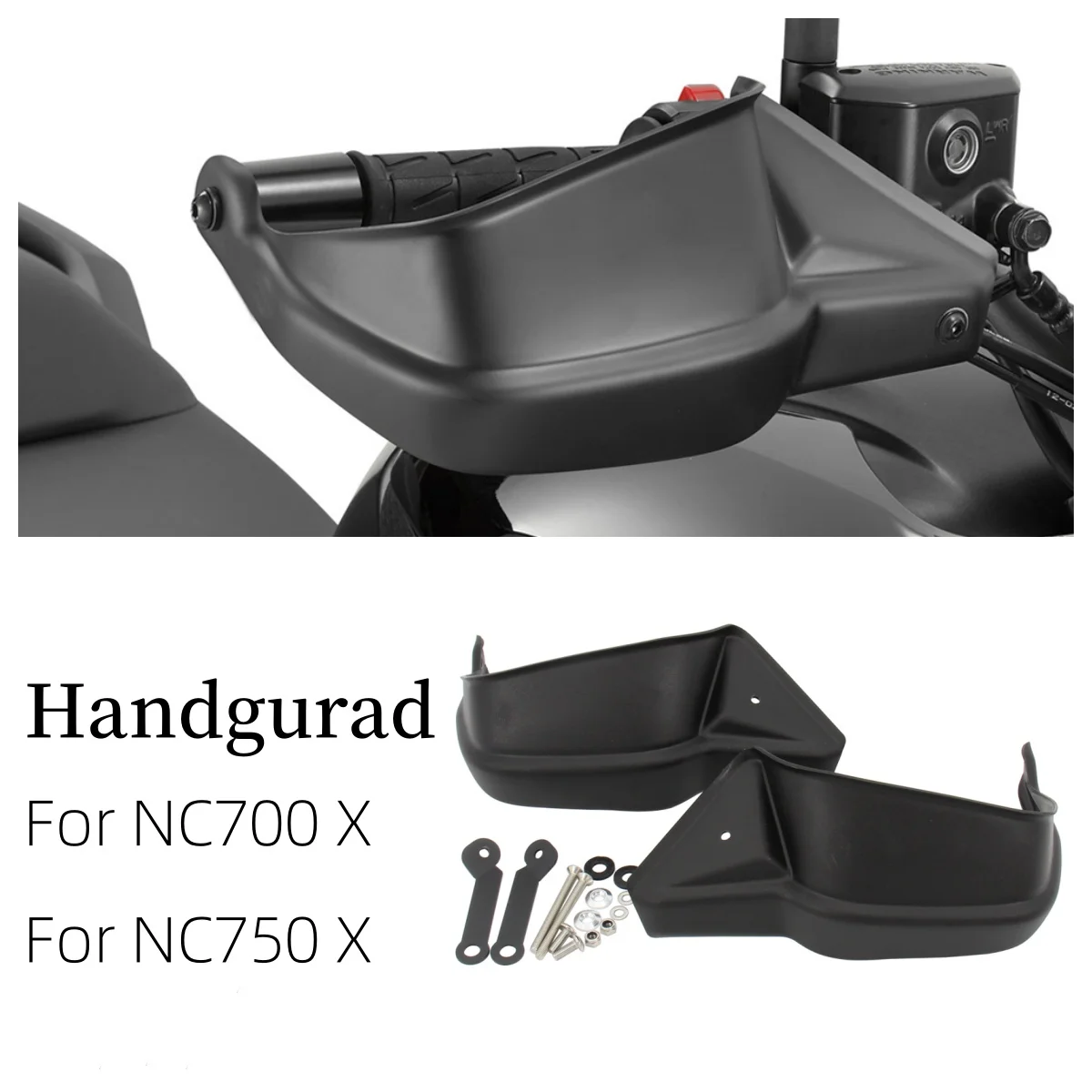 

Motorcycle 1 Pair Handguard ABS Black Hand Guard Shield Protector Handlebar Protection For Honda NC700X NC750 X DCT NC750S