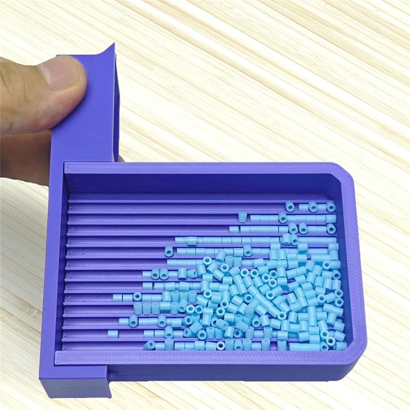 A74E-para hacer joyería, pulsera, Kit de cuentas de fusible de 2,6 Mm, pinzas de una sola aguja con cuentas de fusible y juego de bandeja alineador, herramienta de fusible