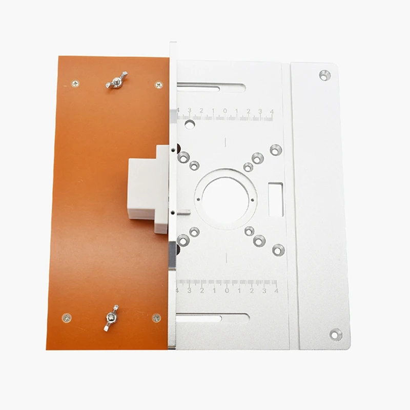 Alumínio elétrico Router Tabela Inserir Placa, Madeira Milling Flip Board, Miter Gauge Guia Set, Serra de mesa, bancada