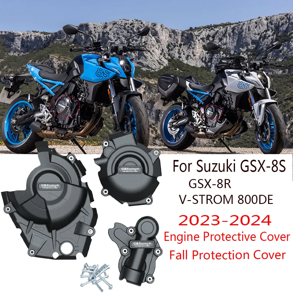 

GSX 8S для Suzuki GSX-8S GSX-8R V-STROM 800DE GSX 8S 2023-2024, защитная крышка двигателя, защита от падения, защитная крышка