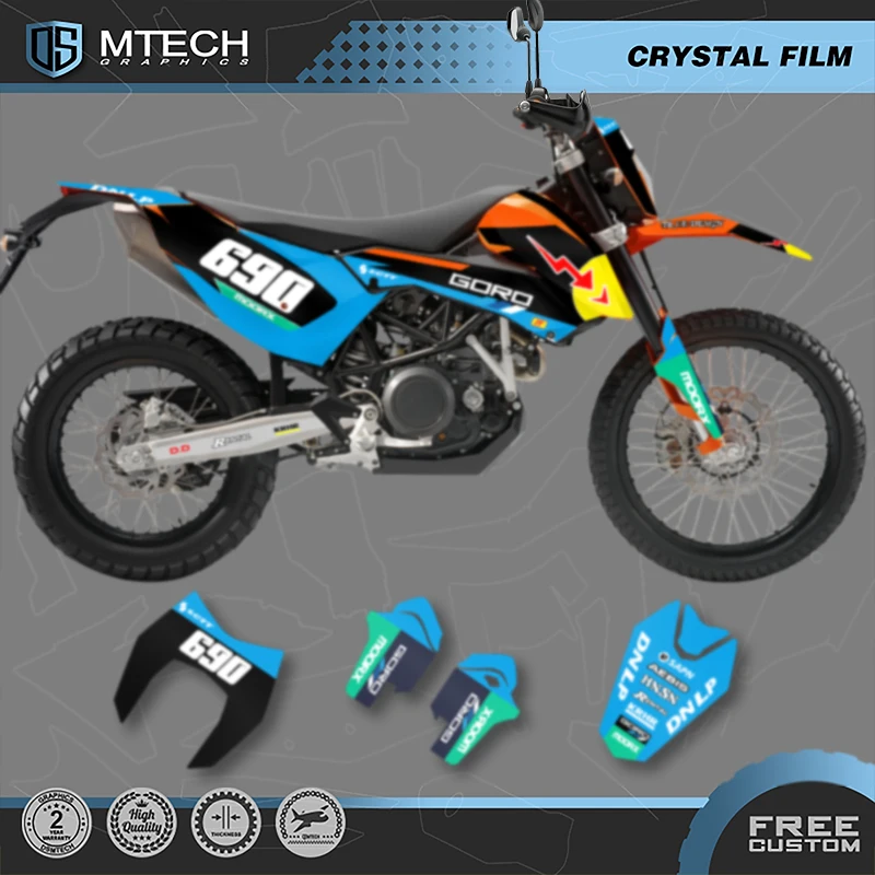 

DSMTECH Custom Team Motorcycle Graphics Decals Stickers Kits For KTM Enduro 690 2008 2009 2010 2011 001