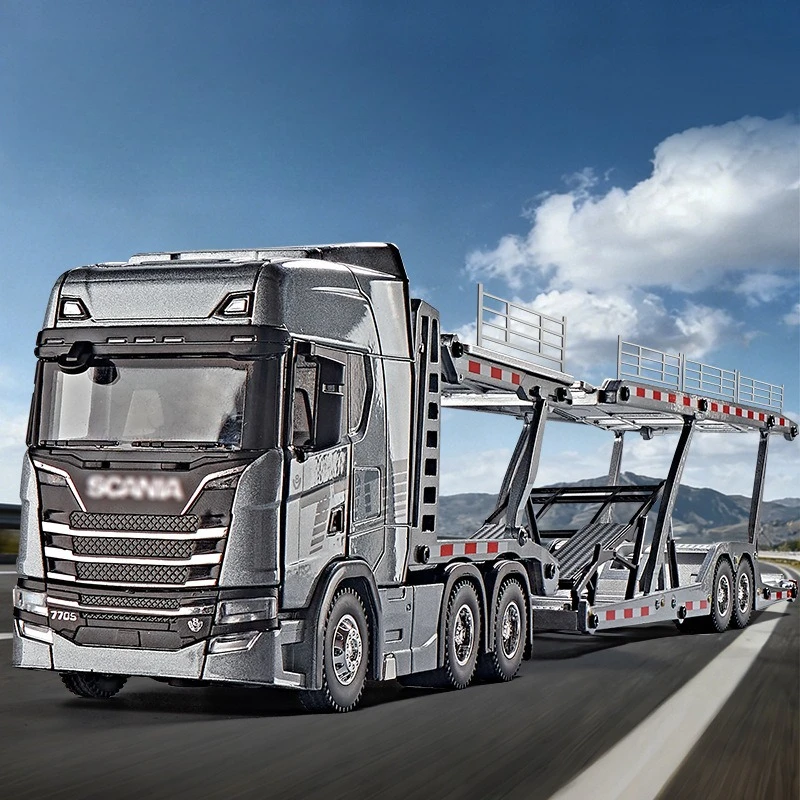 

1:50 Double Layer Transporter Alloy Car Model Education Educational Educational Early Education Toy Collection