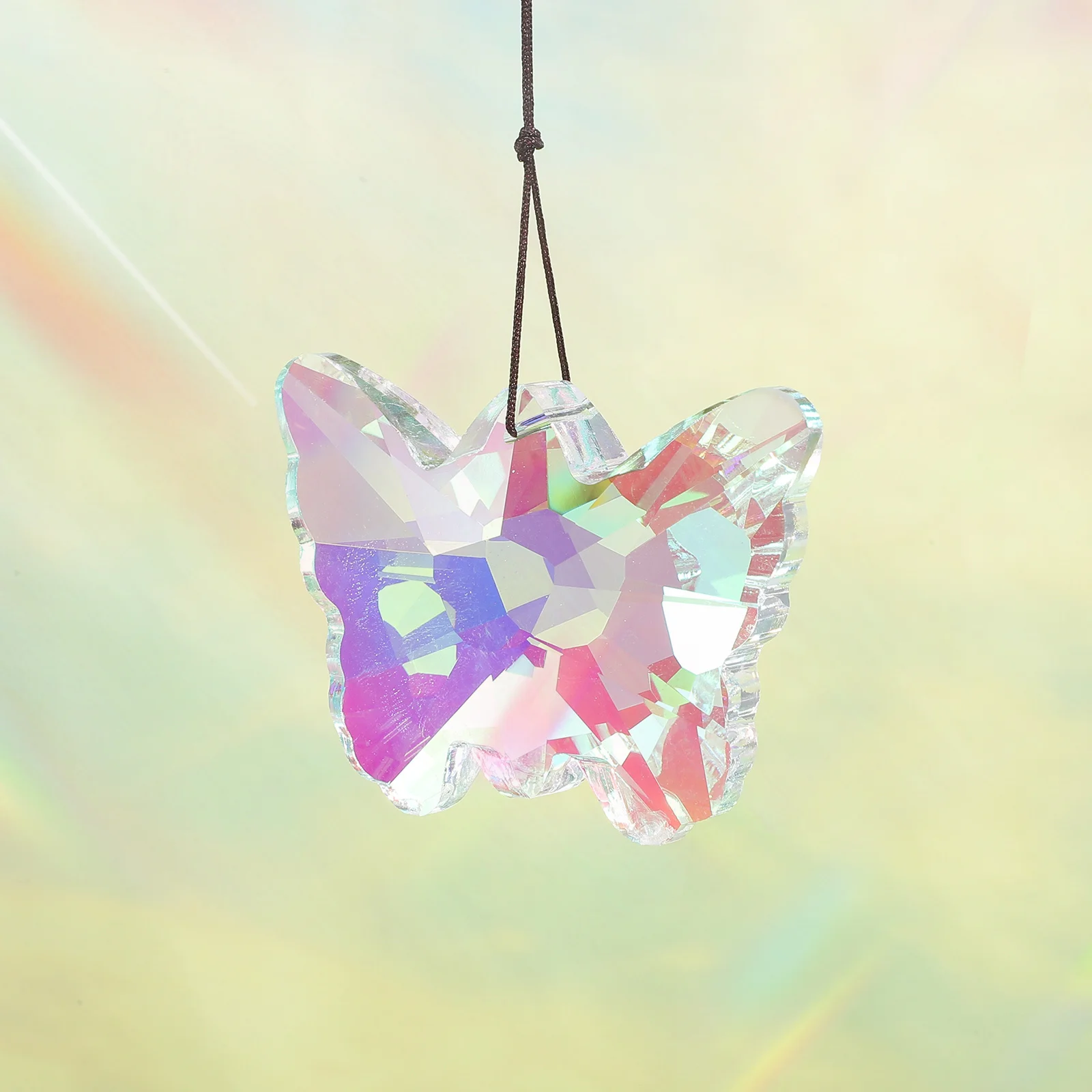 

Butterfly Prism Hanging Sun Catcher Intricate Crystal Window Ornament Colorful Light Pendant Home Garden Decor
