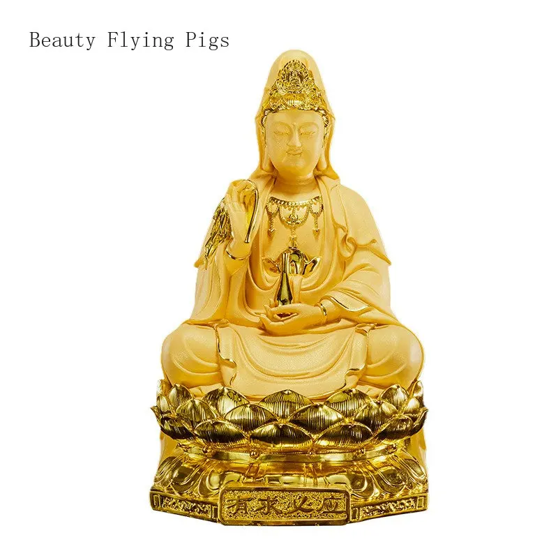 

Resin home Guanyin statue ornaments for worshipping Buddha statues, home decoration crafts figurine feng shui