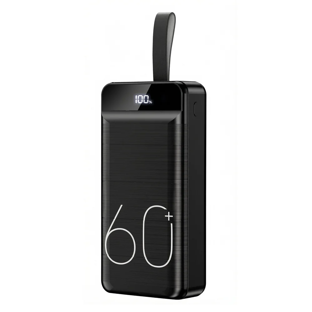 Hganus 60000mAh Powerbank 22,5W Schnellladung mit Taschenlampe Tragbare Powerbank Externer Akku für iPad iPhone Samsung Xiaomi