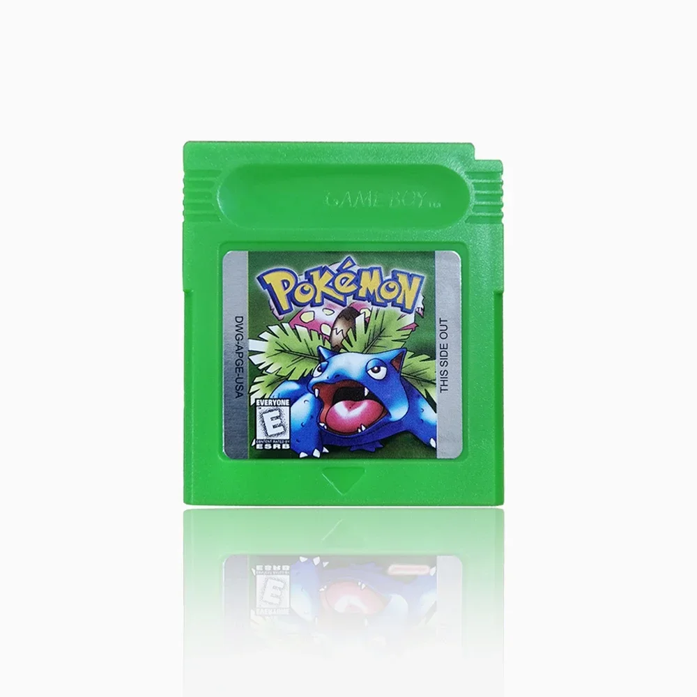 16-Bit-Videospielkonsolen-Kassette GBC-Spielkarte Pokémon-Serie Blau Kristall Gold Grün Rot Silber Gelb USA-Version – Detail 5