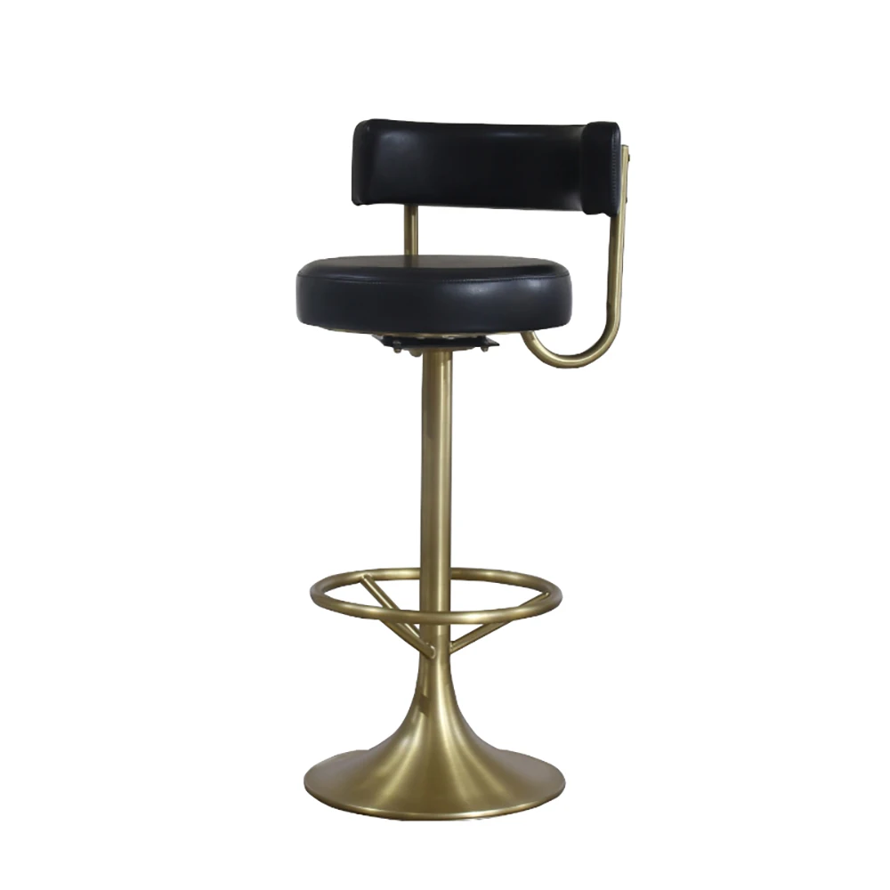 

A rotatable lift bar chair for household use with a high stool