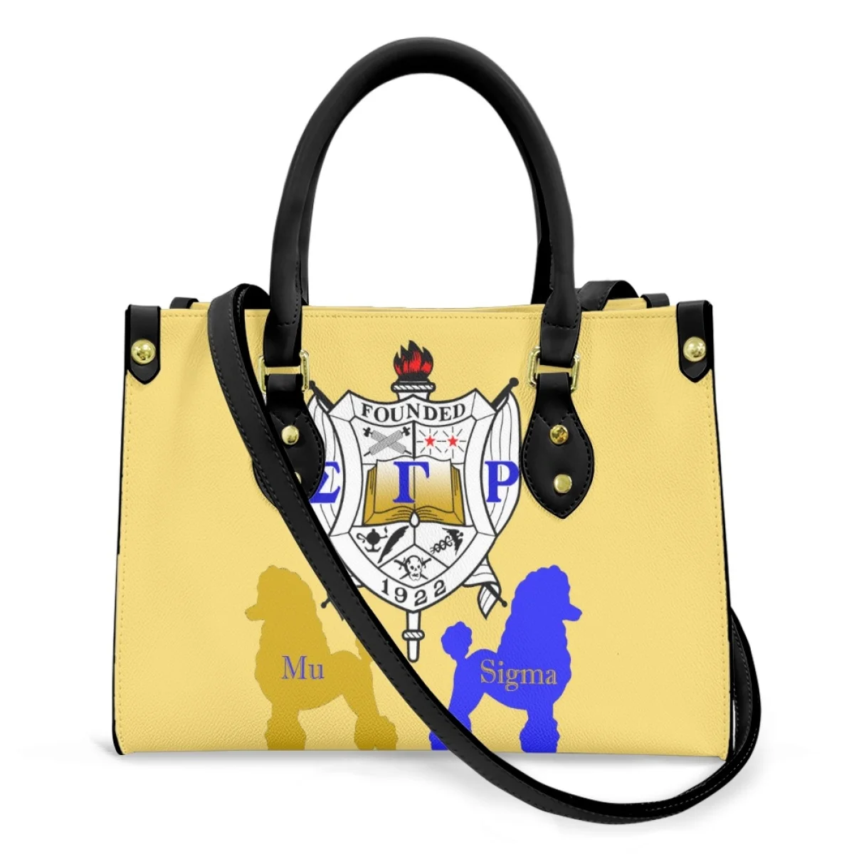 

FORUDESIGNS Exquisite Creative Ladies Handbags Sigma Gamma Rho Hand Bag Leather PU Tote Bags Popular Utility Travel Strap