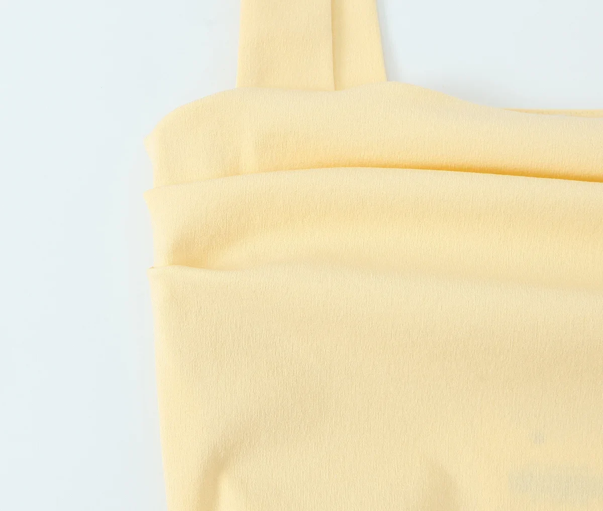 Robe mi-longue plissée à bretelles, tenue unie, décontractée, Chic, col carré, sans manches, nouvel arrivage d'été 2025