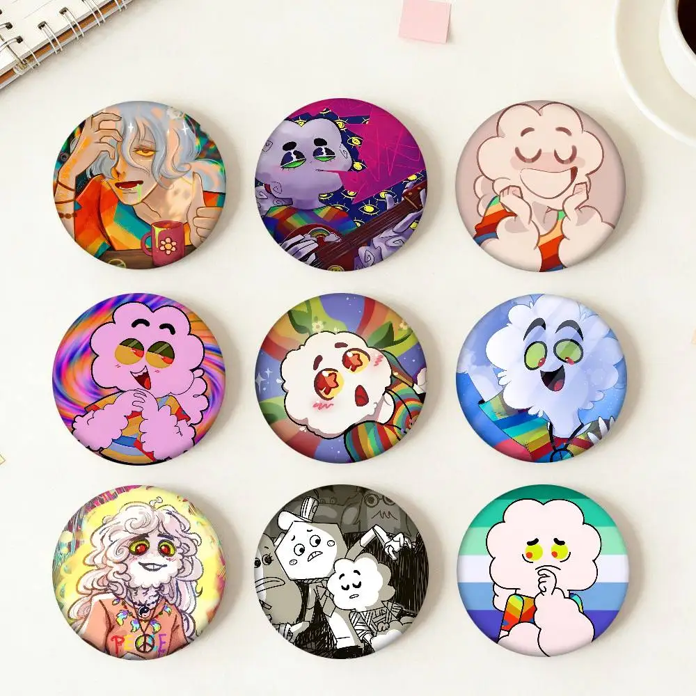 Larry X Mr Small Anime Round Badges Can Be Used To Decorate Clothes And Backpack Pins