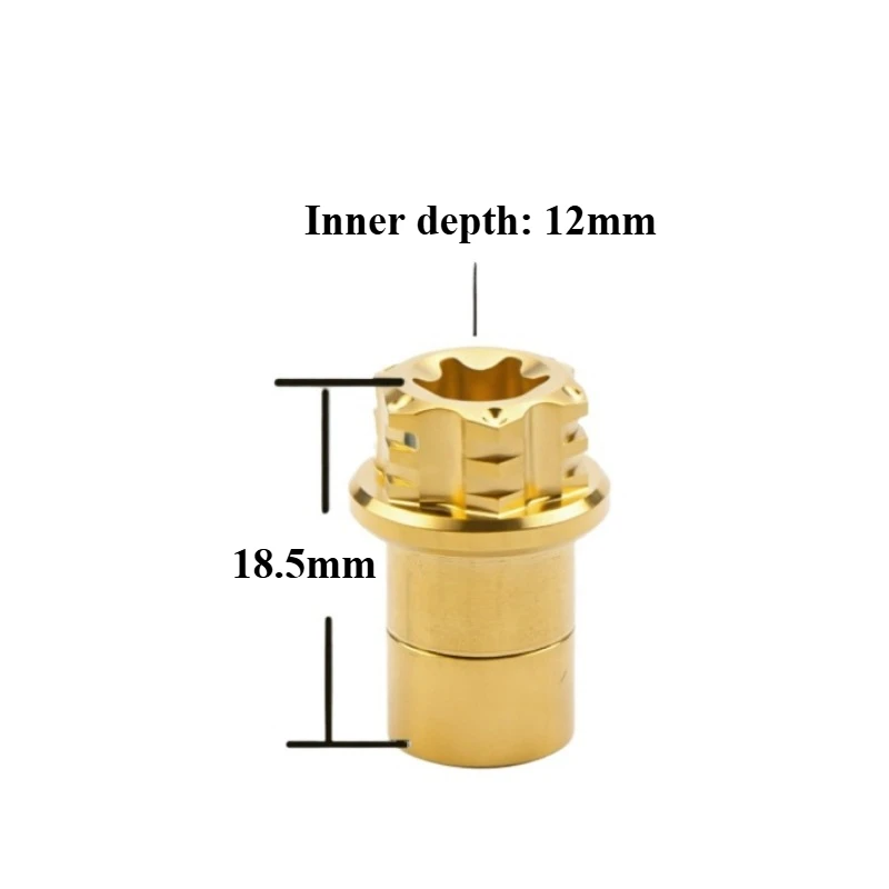 1PCS Titanium Alloy Tire Valve Dust Cap Universal Valve Core Dust Cap Suitable for Cars/Motorcycles/Bicycles/Mountain Bikes GR5