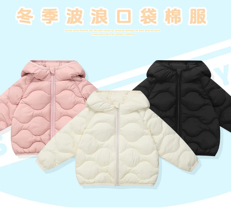 Winterjacke für Mädchen, gefütterte Brotjacke, Kapuzenjacke für Jungen, weiche, bequeme Streetwear für Kinder, Alltagskleidung für die Schule, lässige Kinderbekleidung. – Detail 2