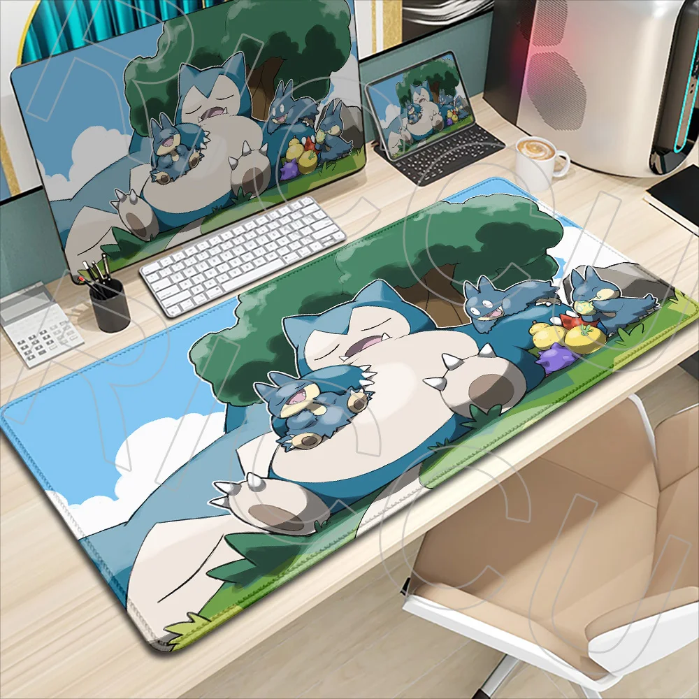 HD Printing Mouse Pad Pokemon Snorlax Office Mat Gaming Large Gamer Keyboard Expand Desk Mat Table Carpet Mousepad XXL Computer