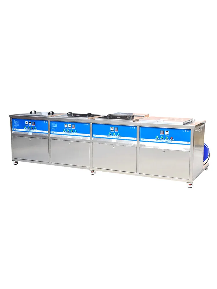 Industrial four-slot ultrasonic cleaning machine Hardware industry oil removal and rust removal large-capacity equipment