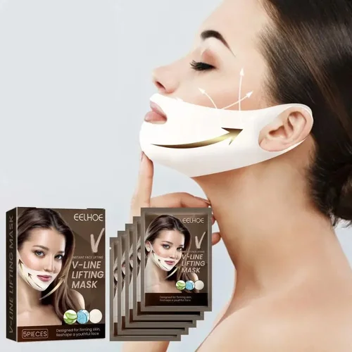 Mascarilla facial adelgazante en forma de V, parche para levantar la flacidez de la piel Facial, mascarillas de nutrición profunda, productos para el cuidado Facial de Corea