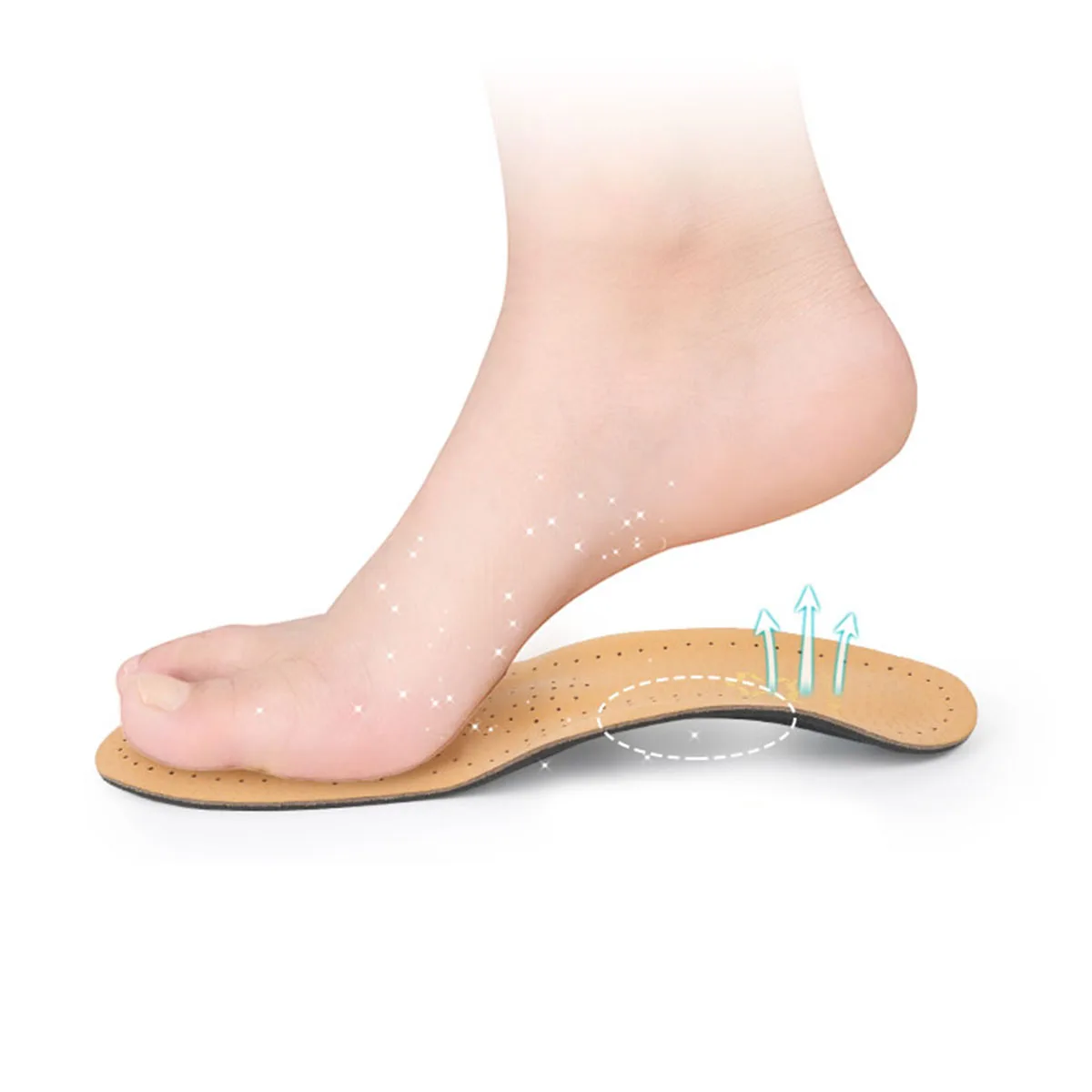 

Latex Insoles Sports Breathable Damping Orthopedic Men Women Size Fit Elastic Cold Wear Resistant Soft Arch Support