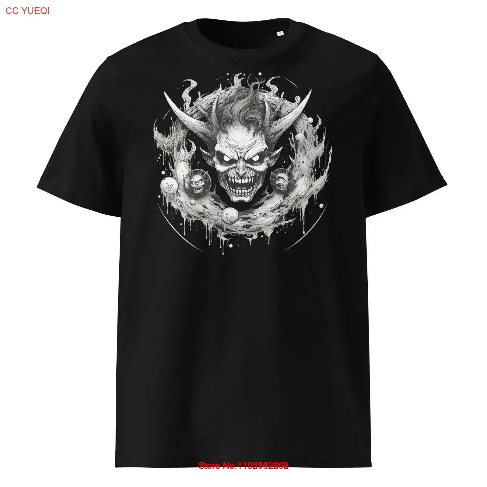 Camiseta clásica para hombre Curious Things Shinobi Night Sleep Disruptor, ropa de calle lavada vintage, moda versátil, lavada vintage