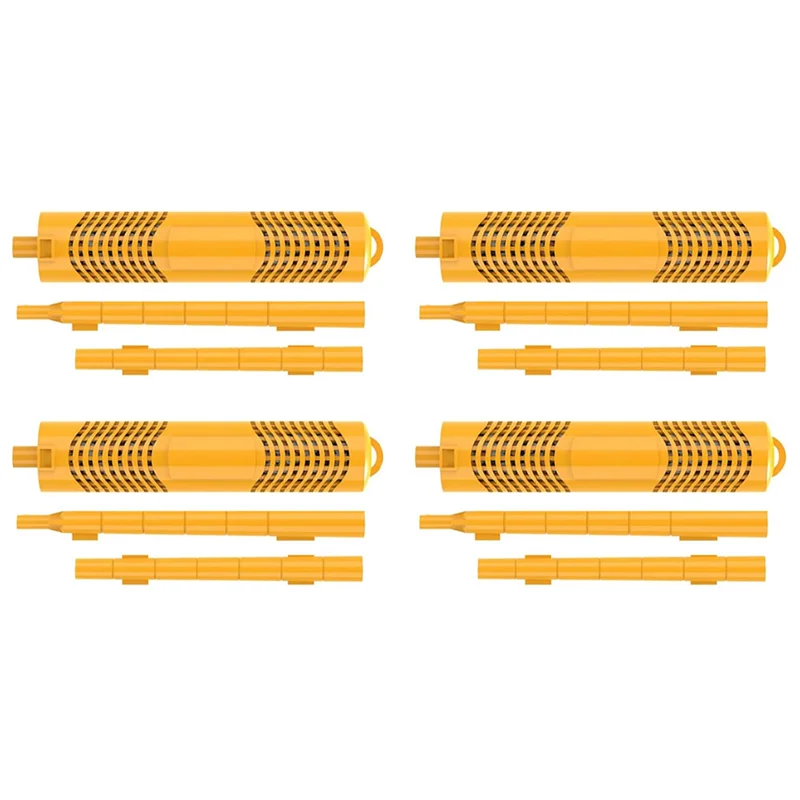 abvs-スパミネラルスティック-ホットタブ用品用、スパホットタブミネラルスティックインサートフィルターカートリッジ-イエロー、4個パック