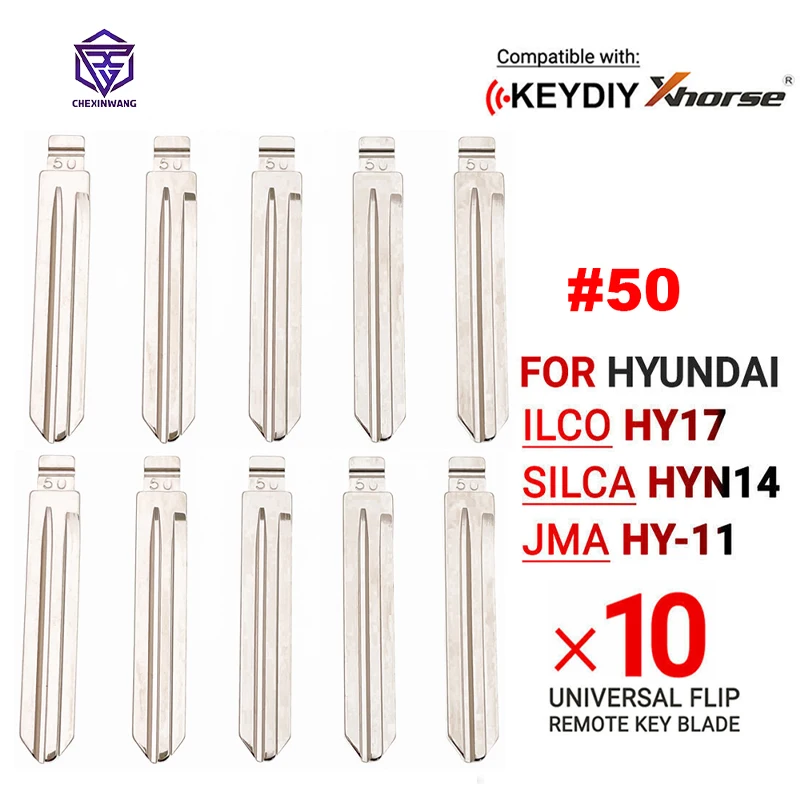 

10pcs/Lot NO.50 HYN14 HY16 Flip Blank Key Blade HYN14FH for Hyundai ACCENT ELANTRA Kia Key Blade for KD Xhorse VVDI Remotes