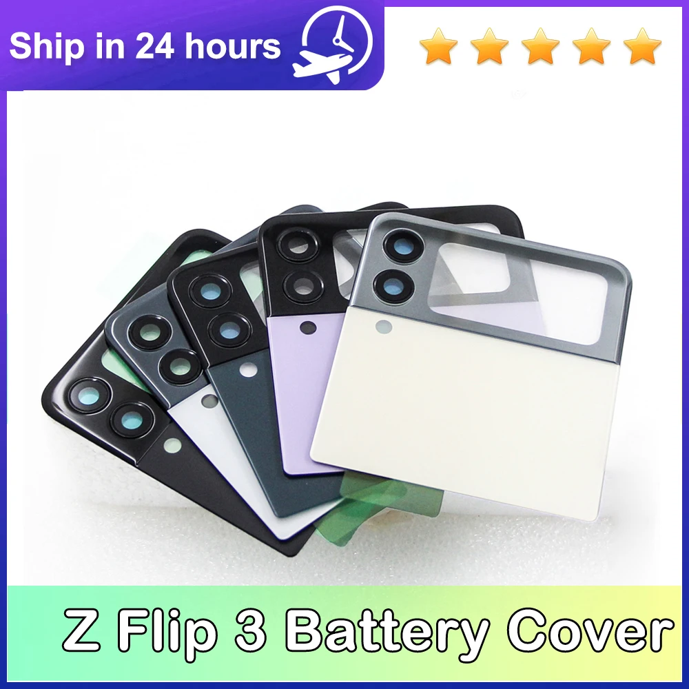 para-samsung-z-flip3-f7110-f711u-f711b-f711n-tampa-traseira-de-vidro-de-substituicao-e-carcaca-da-porta-traseira-da-bateria-﻿