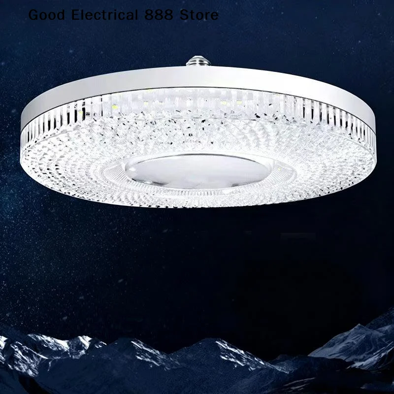 【G】30-120W Modern Thin Crystal Ceiling Light Round Ceiling Home Lamp Cool White Suitable For Balcony Kitchen Bedroom Light