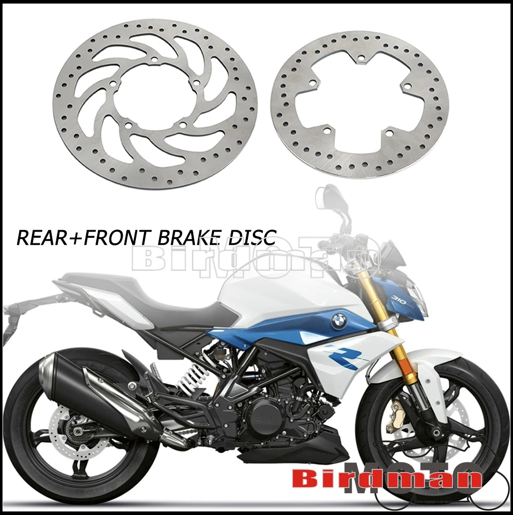 

1PC Motorcycle Rear Front Brake Disc Rotor For BMW G310GS G310R G310 GS G 310 R 2017-2021 G310GS Edition 40 2020-2021 Moto Parts