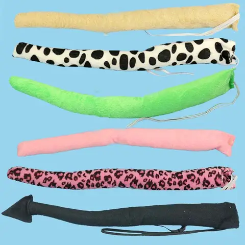 Kids Adults 30cm Animal Tail Giraffe Devil Dog Tiger Cat Fox Tails Costume Halloween Birthday Party Easter Cosplay Baby Shower