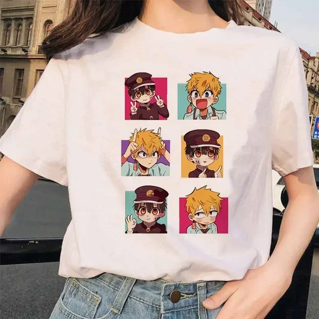 Toilet Bound Hanako Kun Print T Shirts Women Harajuku Ullzang Fashion T-shirt 90s Graphic Funny Tshirt Summer Top Tee Female