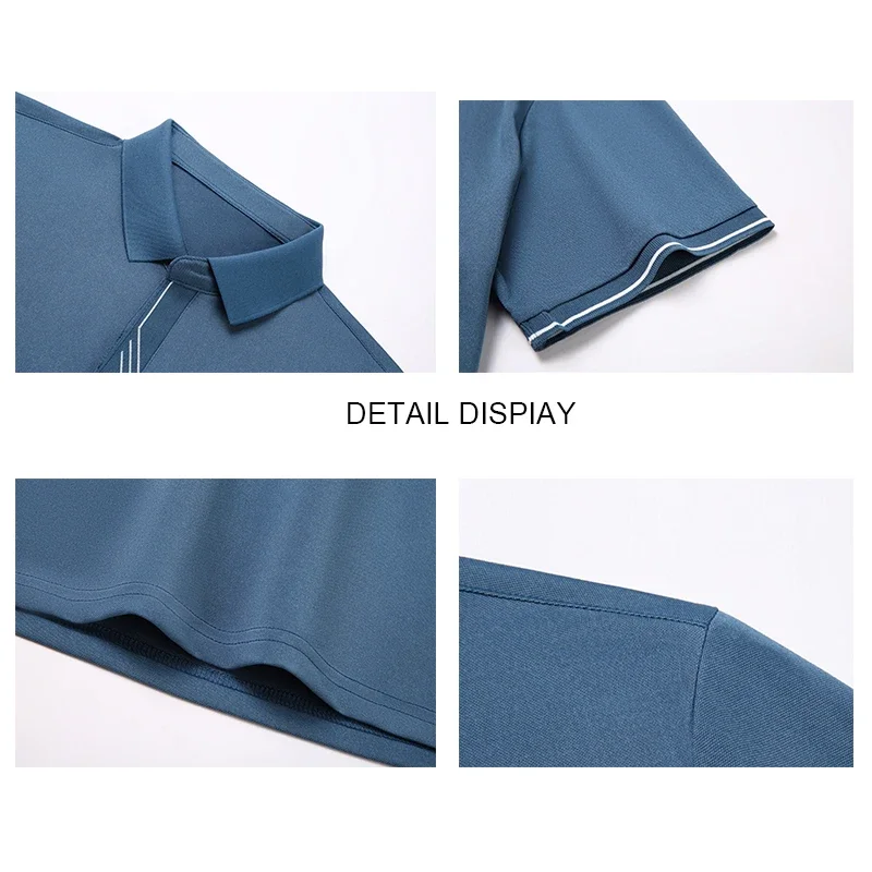 Мужская Повседневная футболка-поло с коротким рукавом