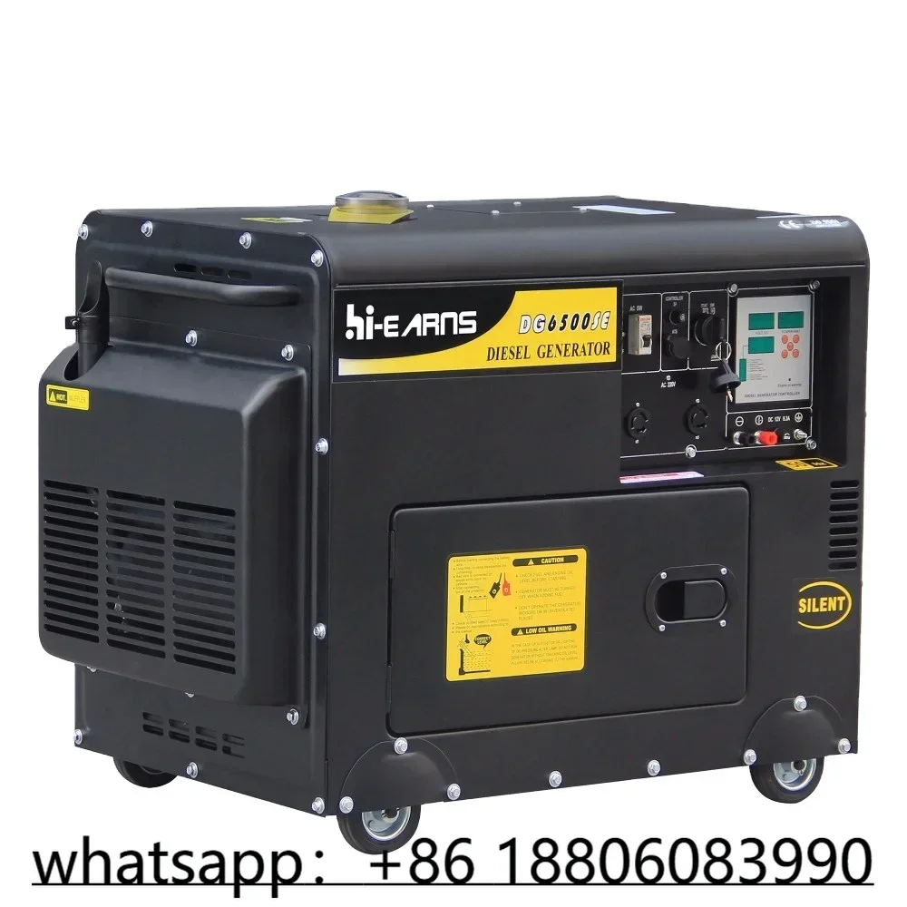 Hiearns 5KW household die·sel generator, small size and low noise Silent generator